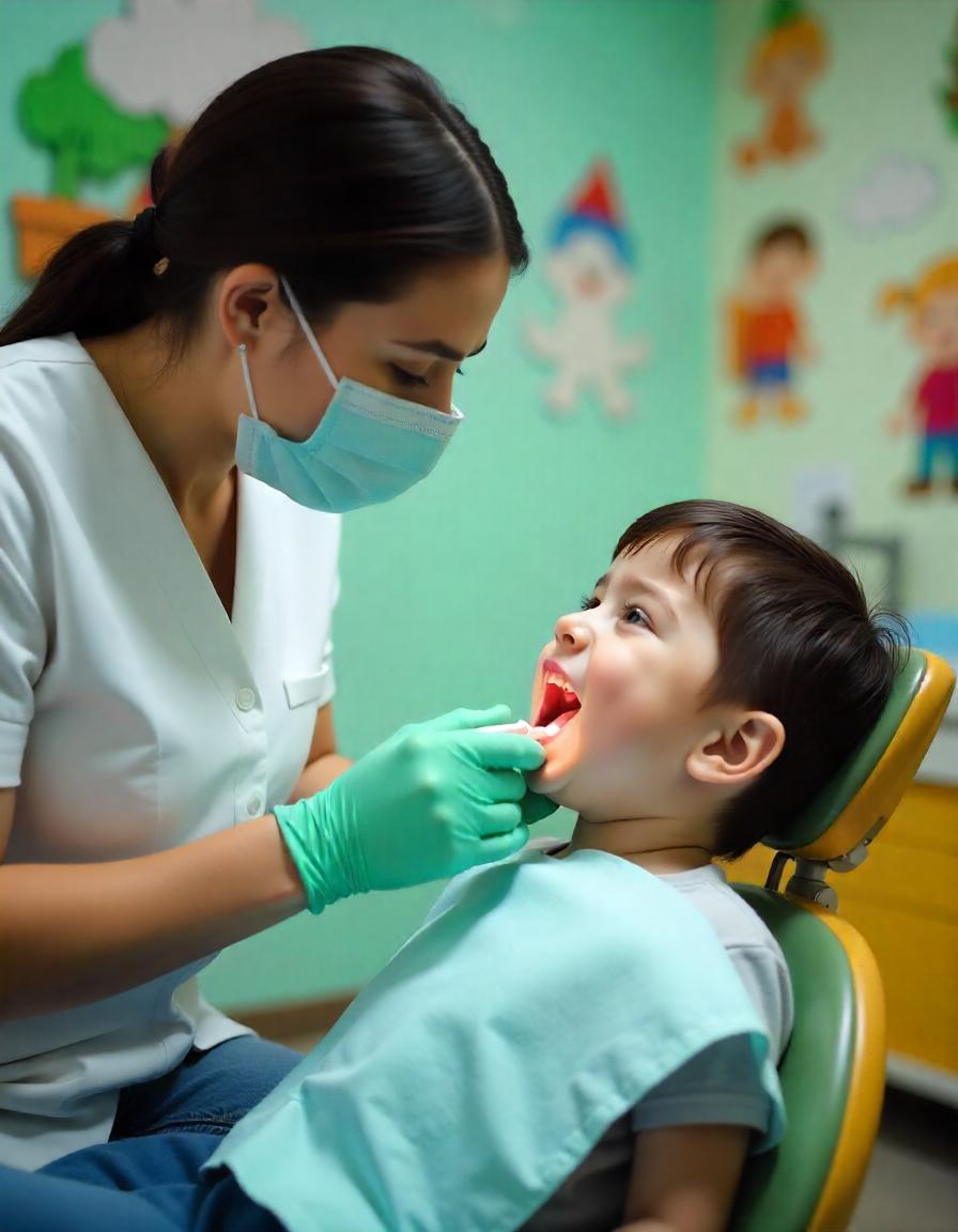 dentist green gloves
